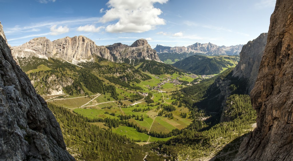 Blick aus dem Pisciadù-Klettersteig