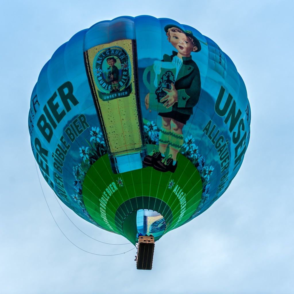 Heißluftballon: Überflug